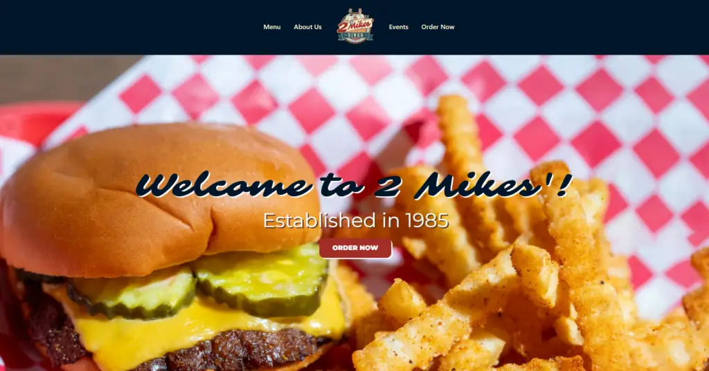 Preview of our demo restaurant site